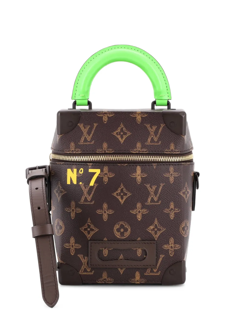 Louis Vuitton Pre-Owned Vertical Box Trunk Bag No.7 Trunk L'Oeil Vintage Monogram Canvas crossbody bag - Marrone