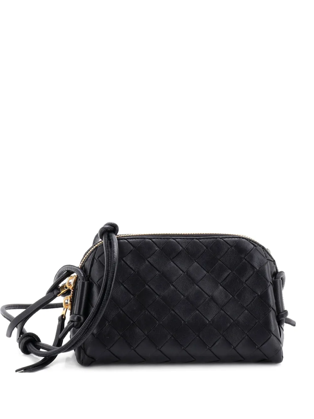 Bottega Veneta Pre-Owned Concert Pouch Intrecciato Nappa Mini crossbody bag - Nero