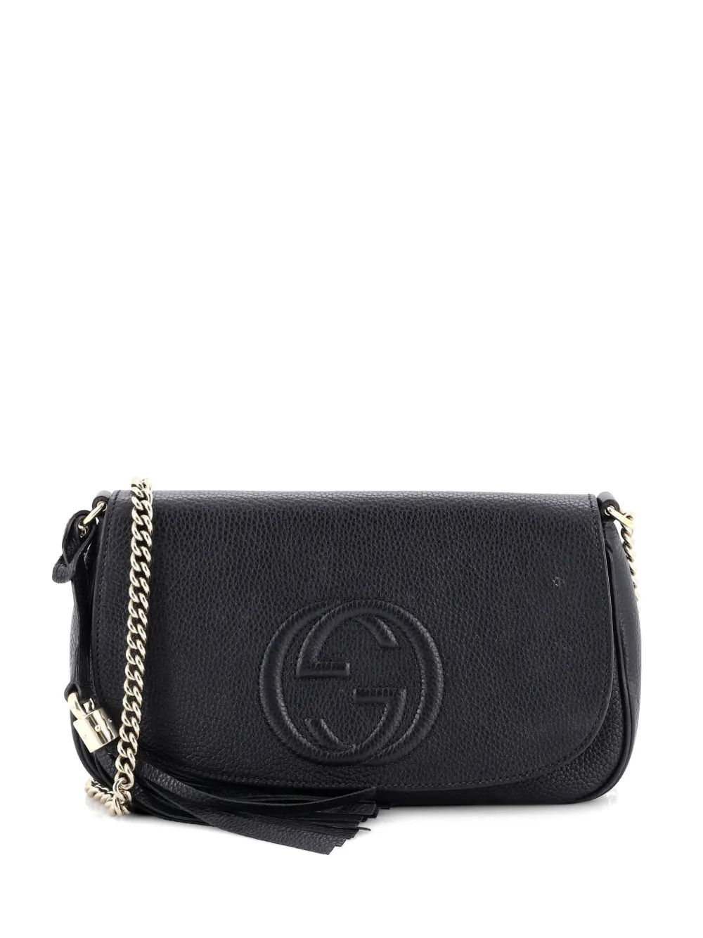 Gucci Pre-Owned Soho Chain Leather Medium crossbody bag - Nero