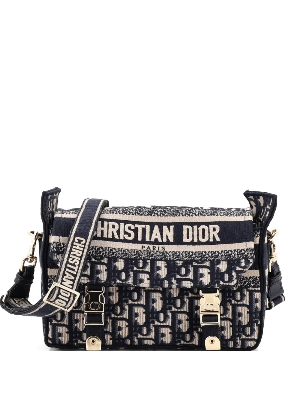 Christian Dior Pre-Owned Diorcamp Messenger Bag Oblique Canvas Small crossbody bag - Blu