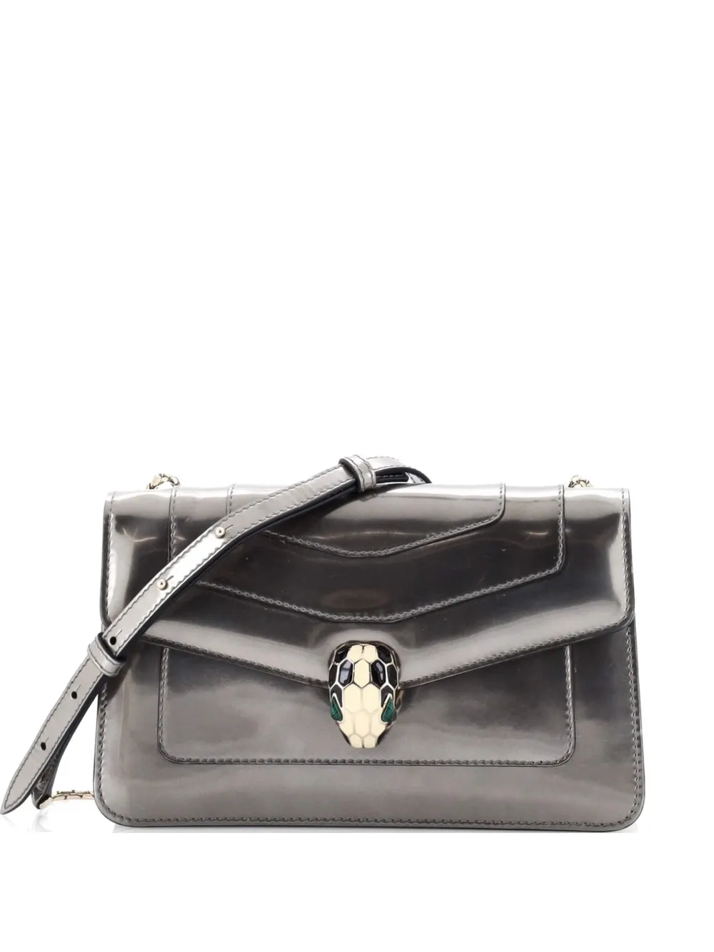 Bvlgari Pre-Owned Serpenti Forever Metallic Leather Small shoulder bag - Effetto metallizzato