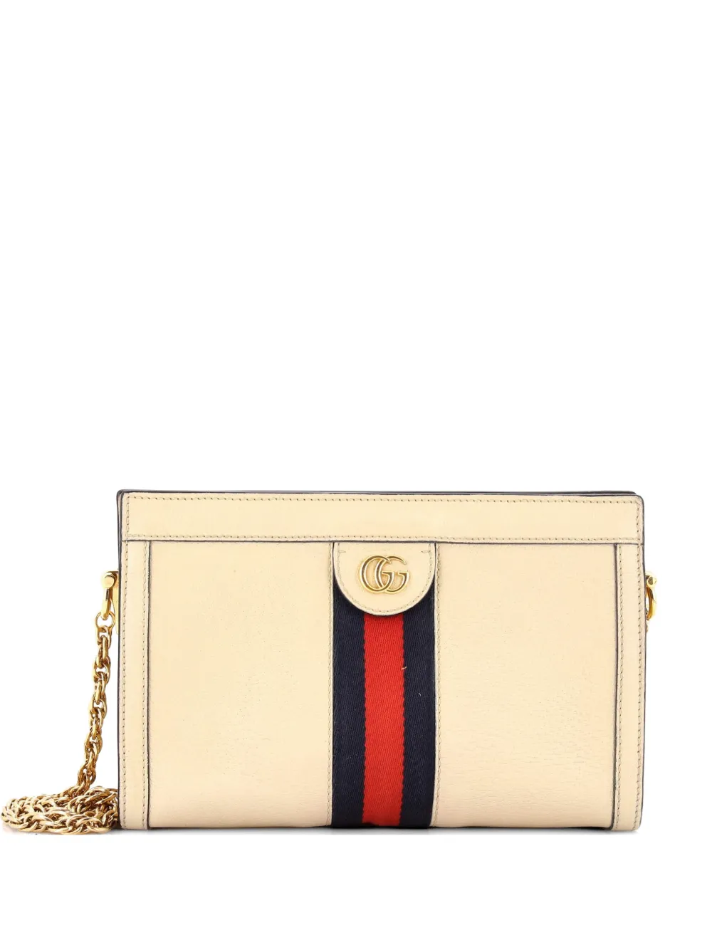 Gucci Pre-Owned Ophidia Chain Shoulder Bag Leather Small crossbody bag - Toni neutri