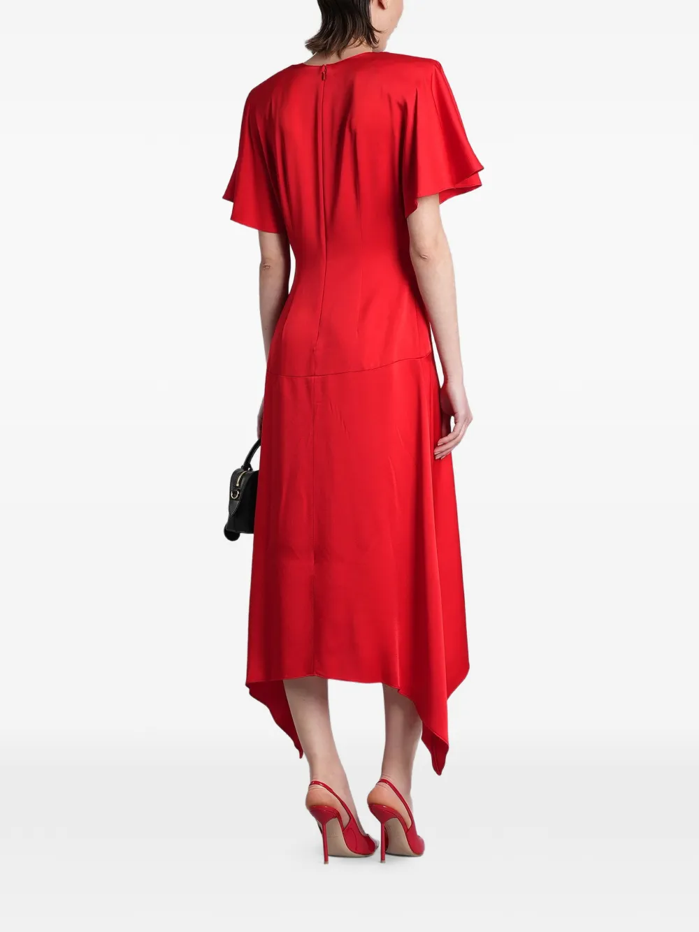 Stella McCartney Asymmetrische jurk Rood