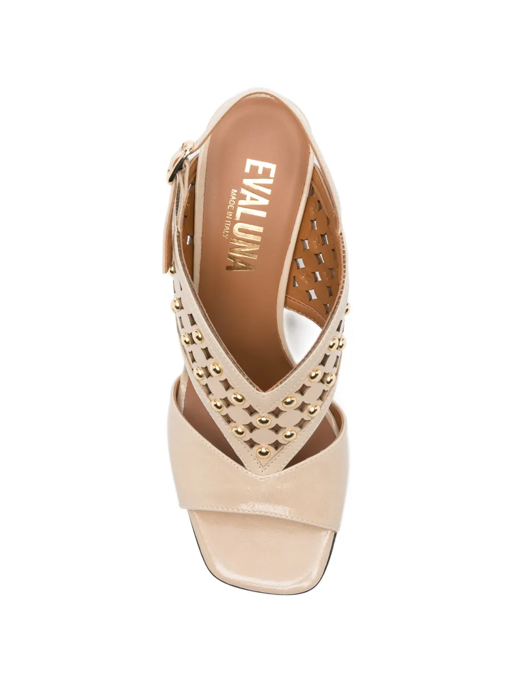 Evaluna stud-embellishment sandals Beige
