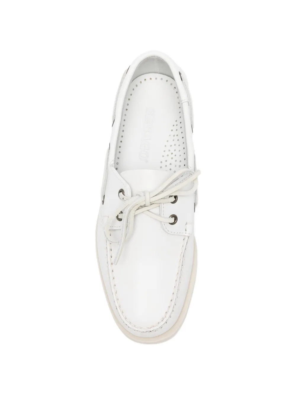 Sebago Loafers met veters en stiksel Wit