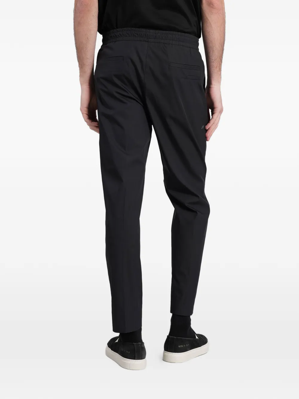 Low Brand Tokyo plooibroek met elastische taille Zwart