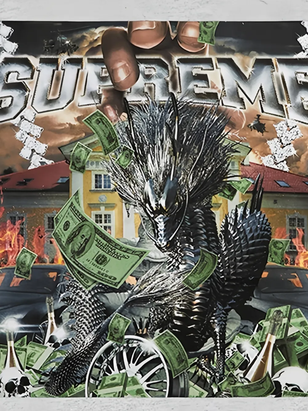Supreme print-graphic T-shirt Grijs