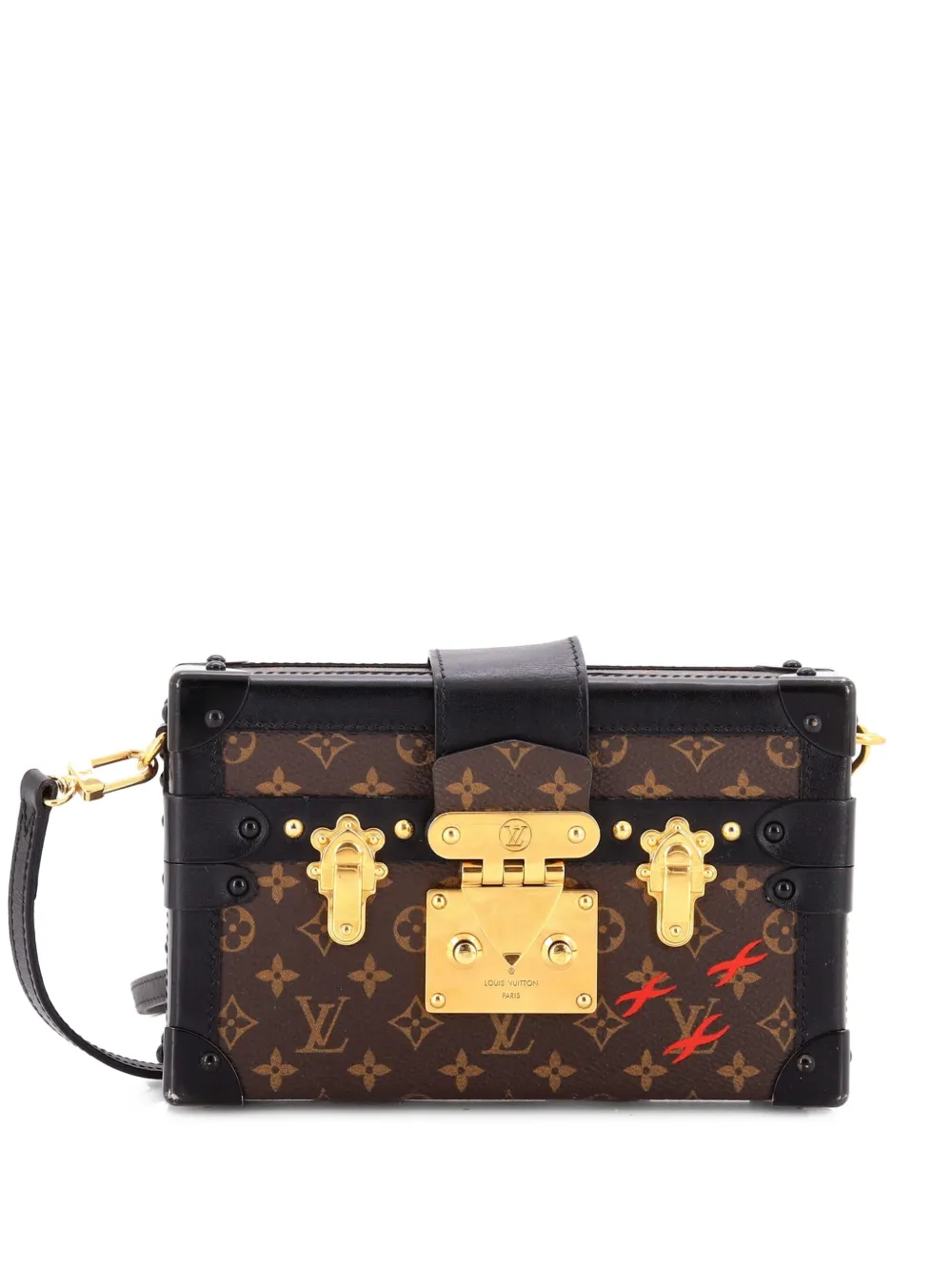 Louis Vuitton Pre-Owned Petite Malle Handbag Monogram Canvas clutch bag - Schwarz