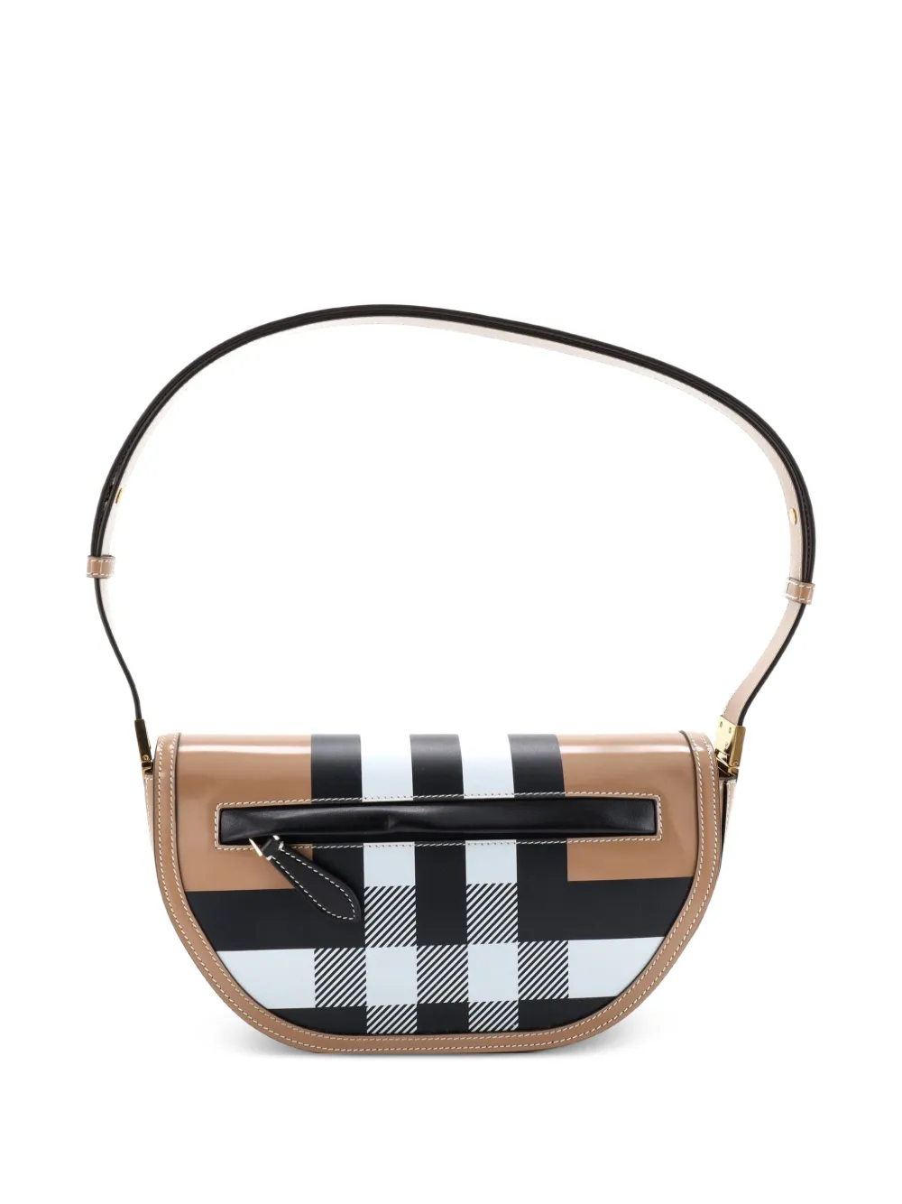 Burberry Pre-Owned Olympia Flap Bag Printed Leather Small shoulder bag - Toni neutri