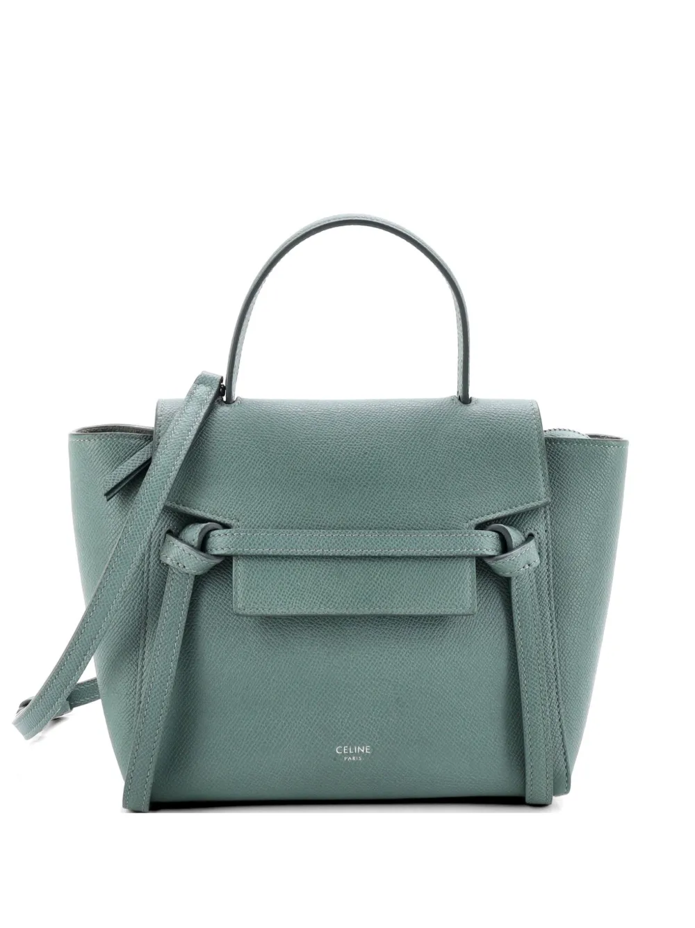 Celine Pre-Owned Belt Bag Textured Leather Nano shoulder bag - Blu