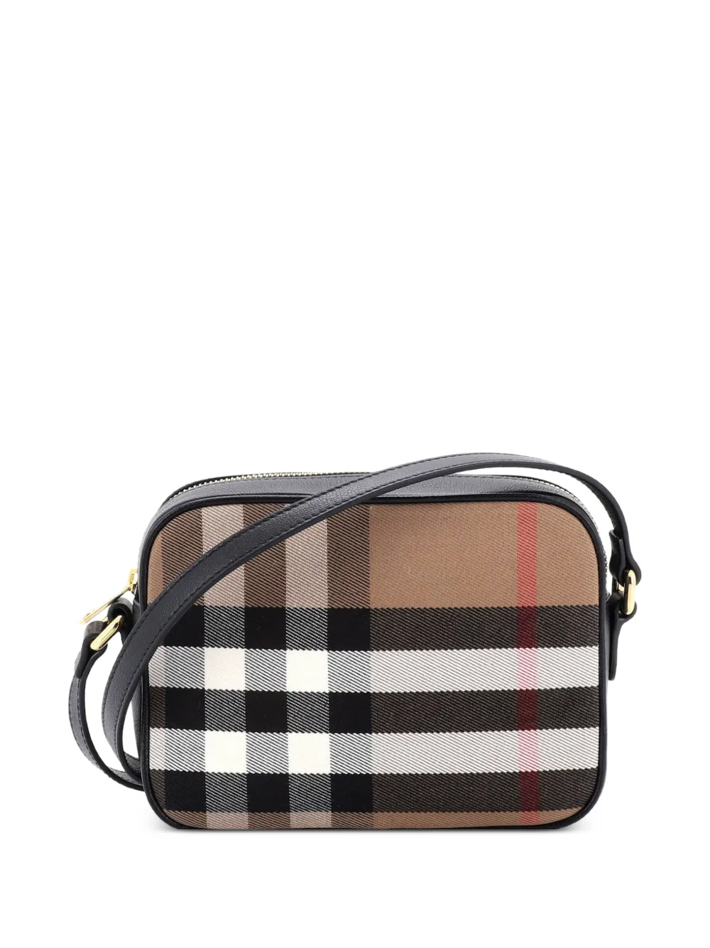 Burberry Pre-Owned Camera Bag House Check Canvas Small crossbody bag - Marrone
