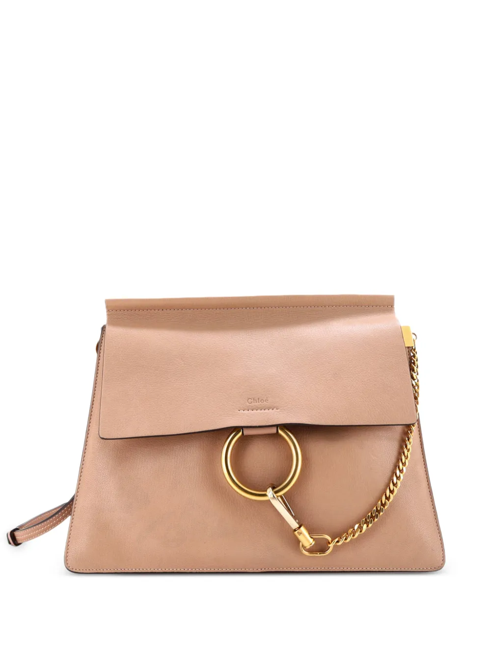 Chloé Pre-Owned Faye Leather Medium shoulder bag - Toni neutri