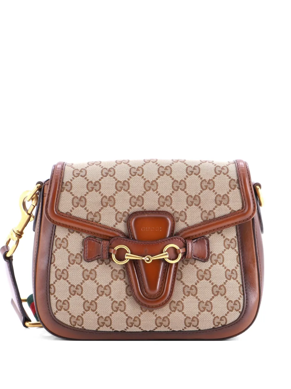 Gucci Pre-Owned Lady Web GG Canvas Medium shoulder bag - Marrone