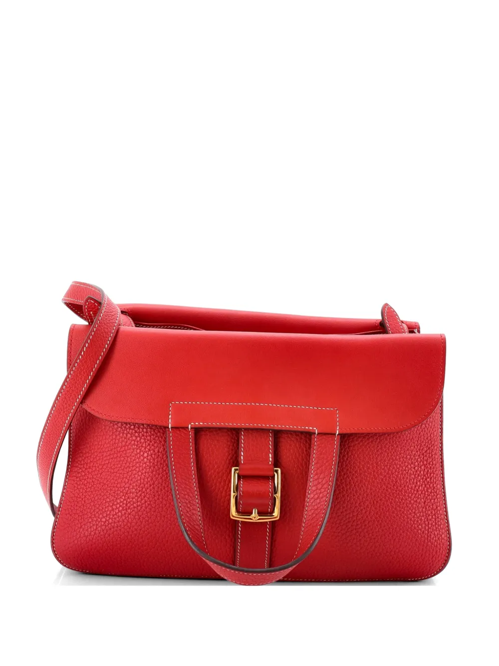 Hermès Pre-Owned Halzan Bag Clemence 31 shoulder bag - Rosso
