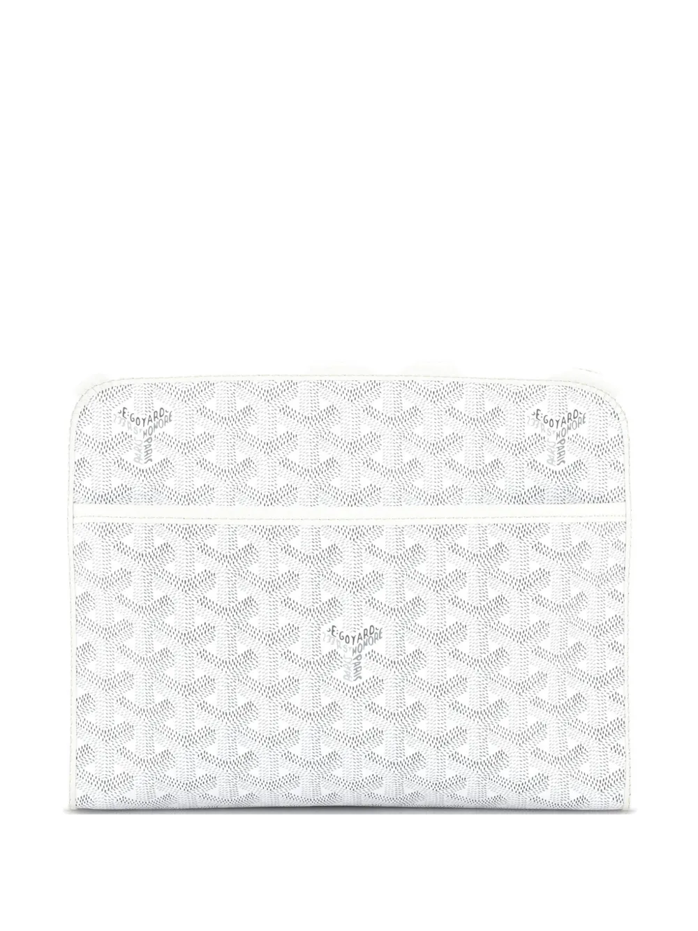 Goyard Pre-Owned Jouvence Toiletry Pouch Coated Canvas MM clutch bag - Bianco