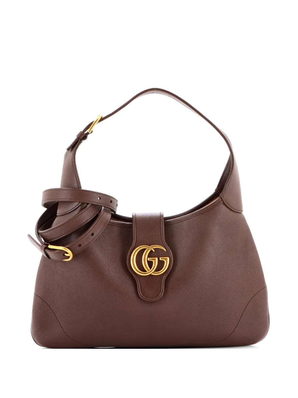 Gucci Pre-Owned Aphrodite Leather Medium shoulder bag - Marrone