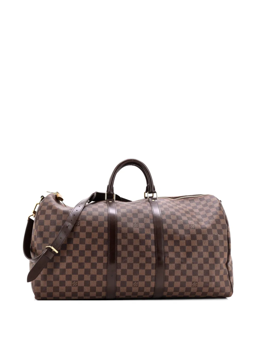 Louis Vuitton Pre-Owned Keepall Bandouliere Bag Damier 55 travel bag - Marrone
