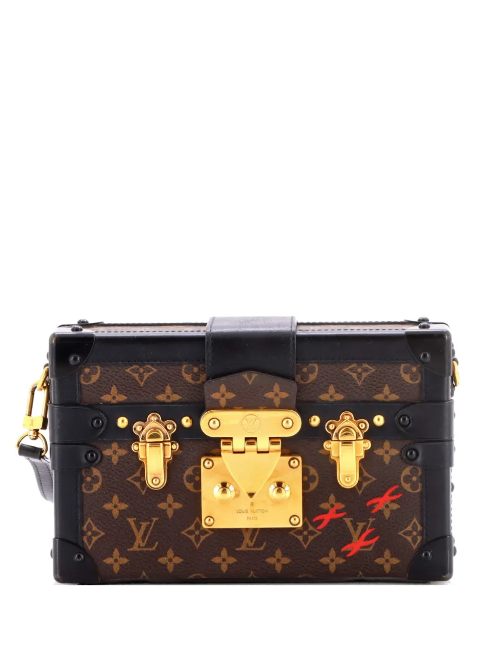 Louis Vuitton Pre-Owned Petite Malle Handbag Monogram Canvas clutch bag - Nero