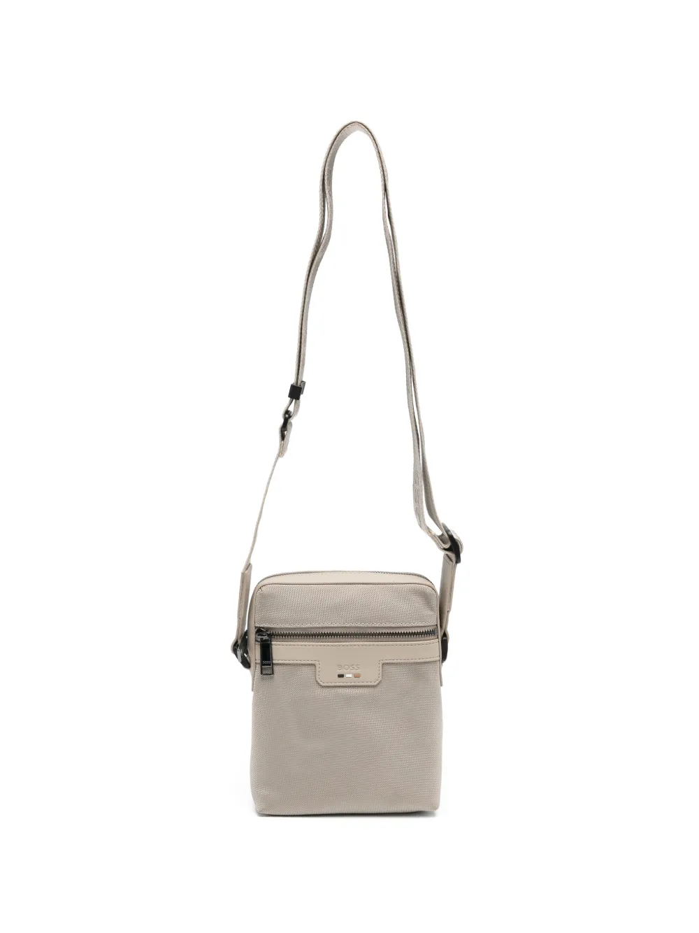 BOSS logo messenger bag - Nude