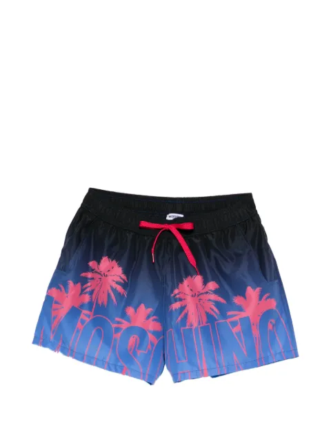 Moschino palm-tree graphic swim shorts
