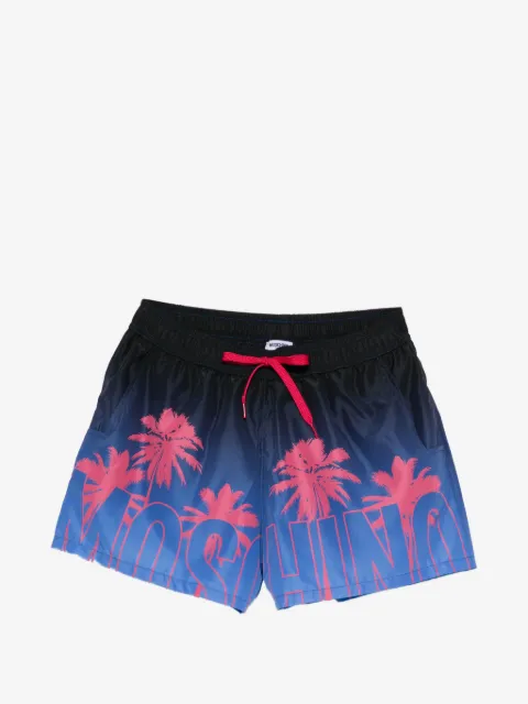 Moschino short de bain à imprimé palmier