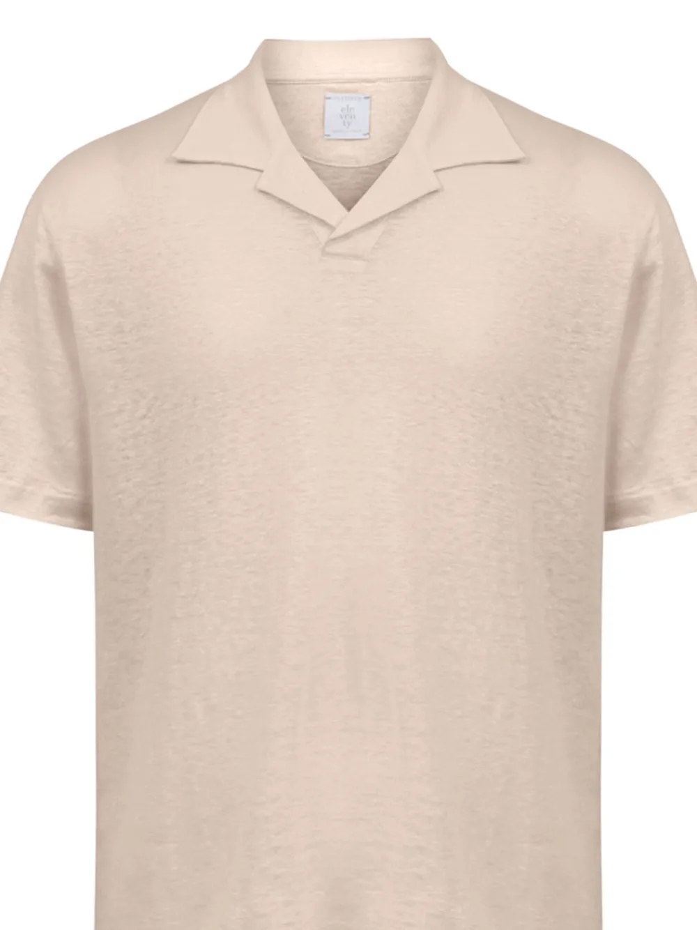 Eleventy Regular-fit T-shirt met V-hals Beige