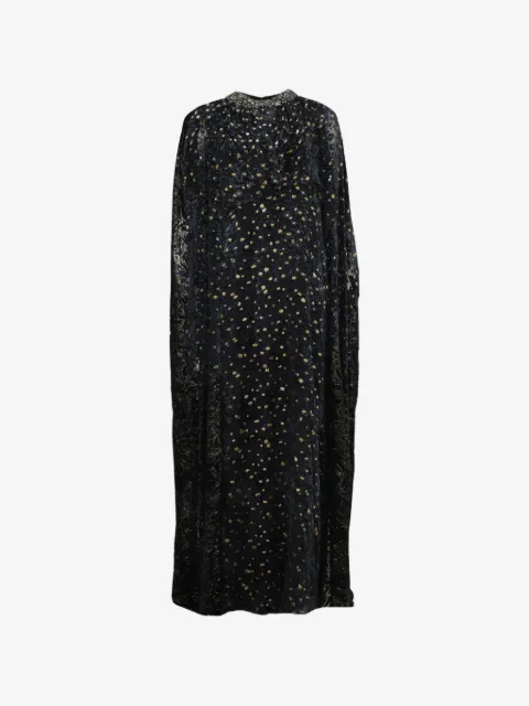Biyan vestido con cuello de mostacillas