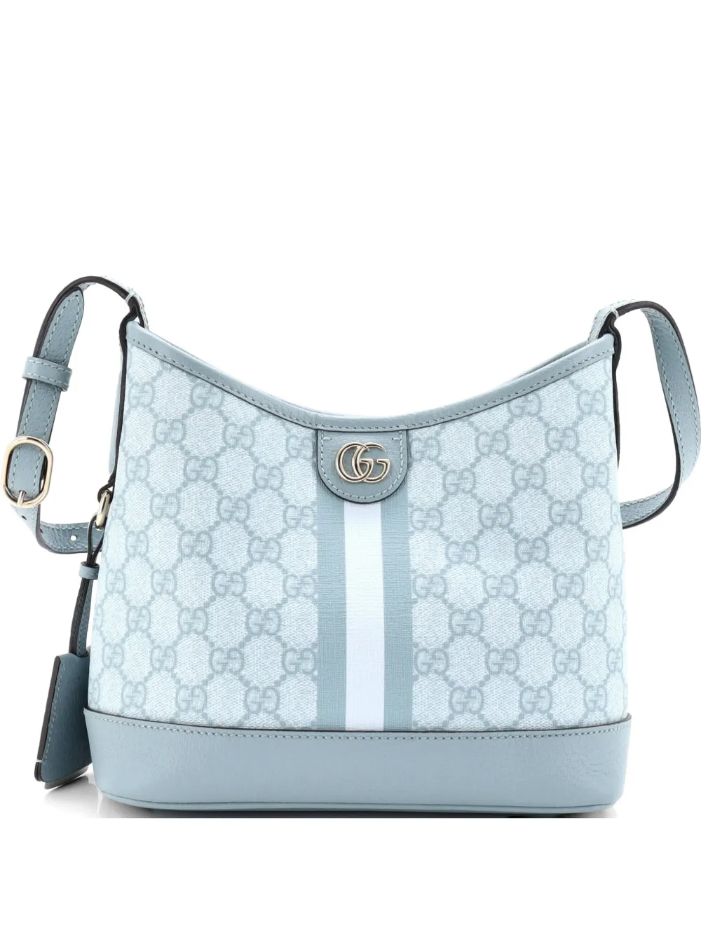 Gucci Pre-Owned Ophidia Open Bucket Bag GG Coated Canvas with Leather Small shoulder bag - Blu