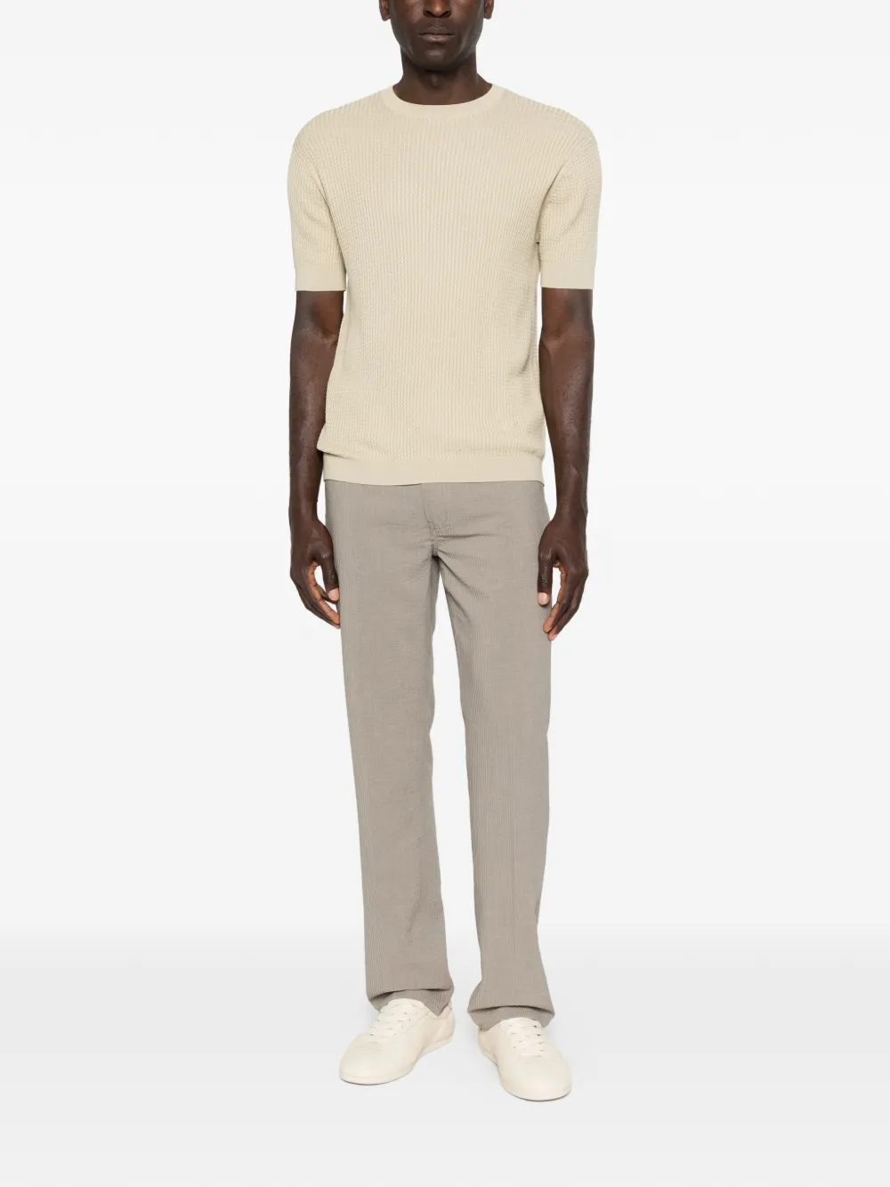 Emporio Armani Broek met logo Groen