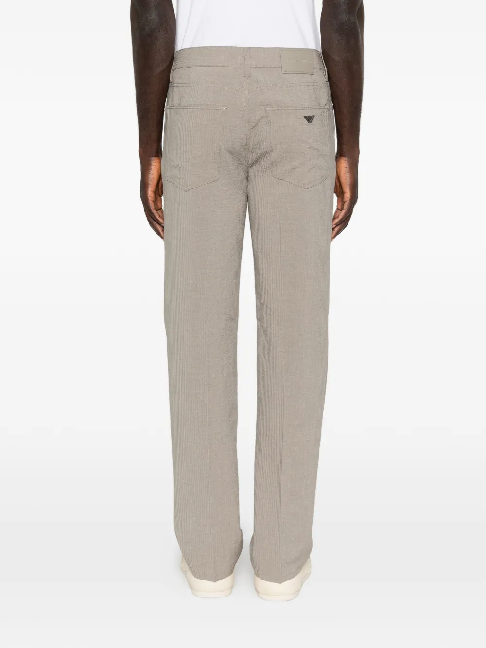 Emporio Armani Broek met logo Groen