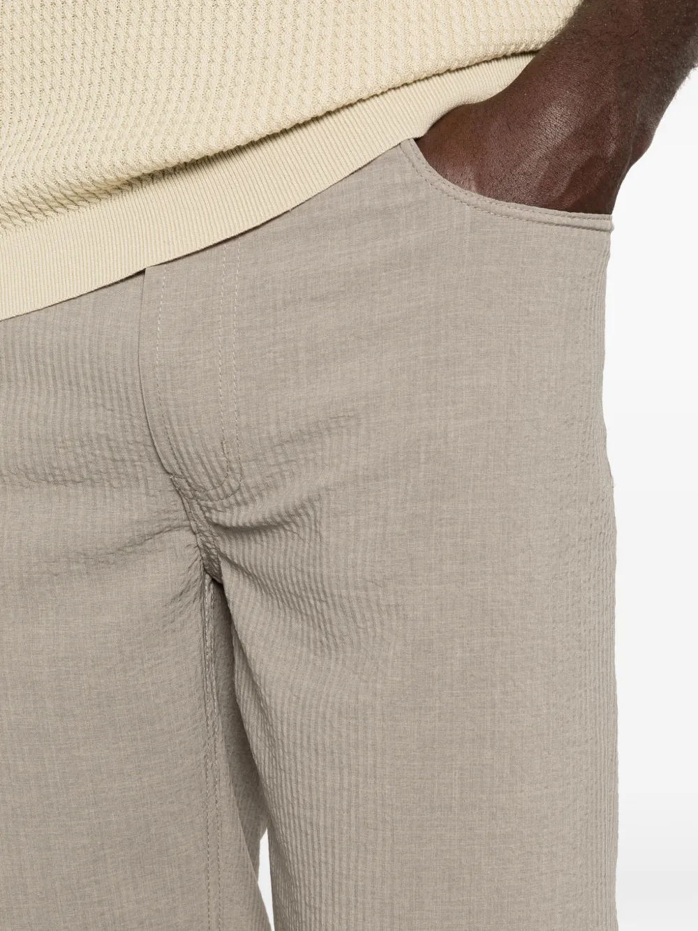 Emporio Armani Broek met logo Groen
