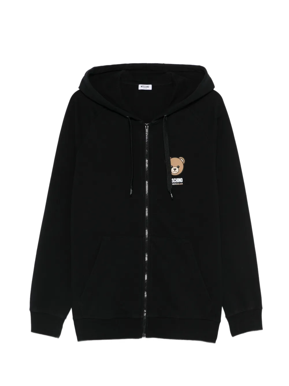 Moschino logo-detail hoodie - Black