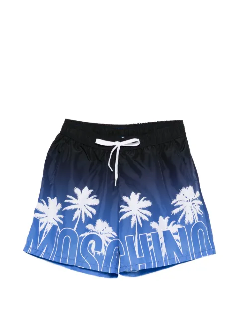 Moschino palm-tree print swim shorts