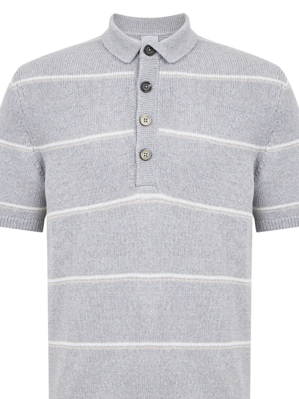 Eleventy Gestreept poloshirt Grijs