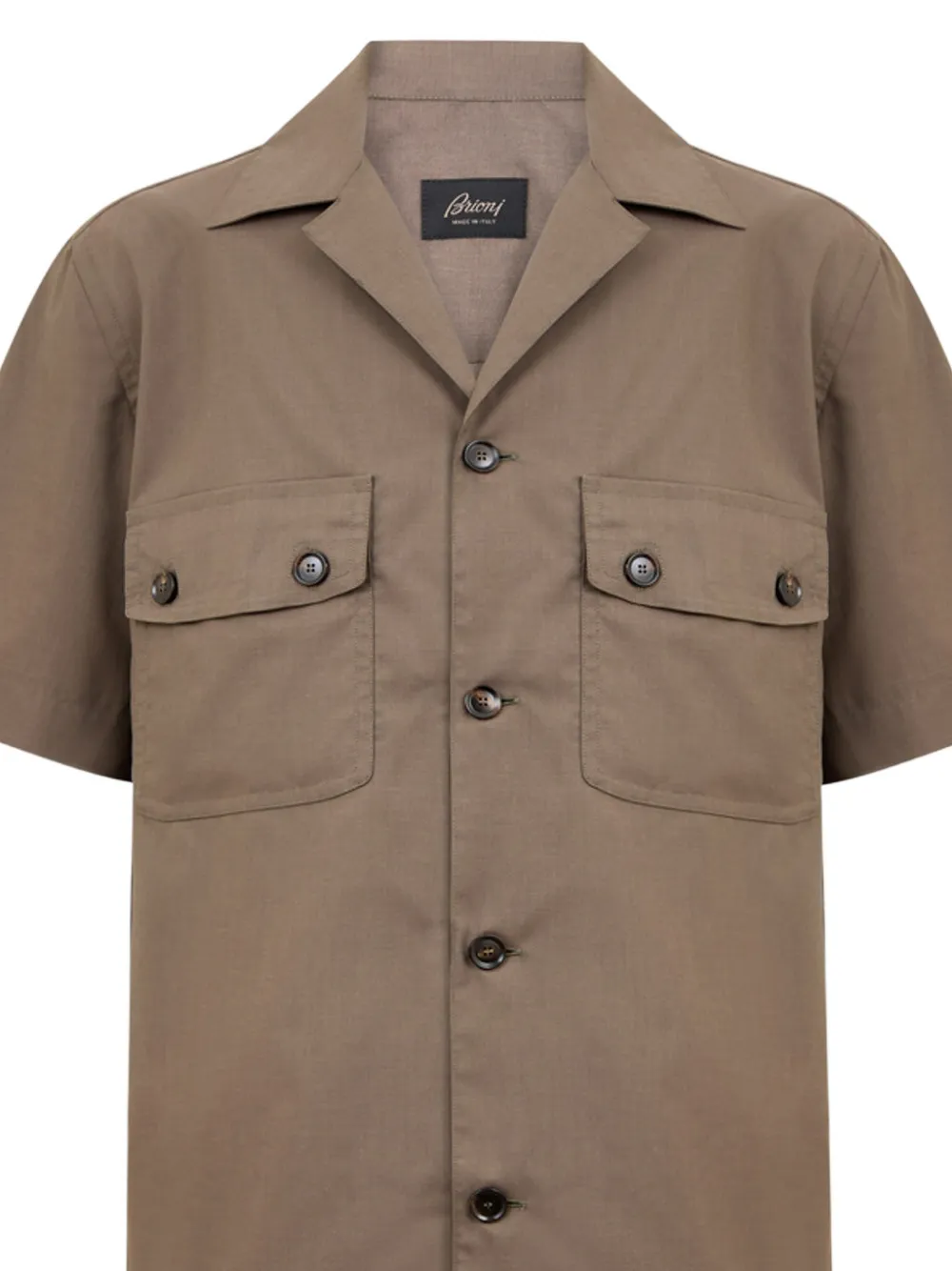 Brioni Vagabond shirtjack met korte mouwen Bruin