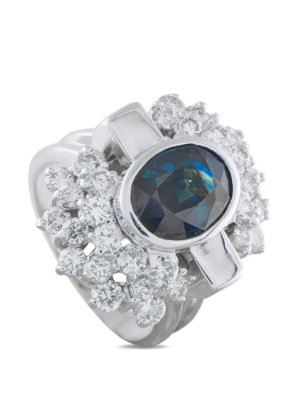 LB Exclusive diamond and sapphire ring - Argento