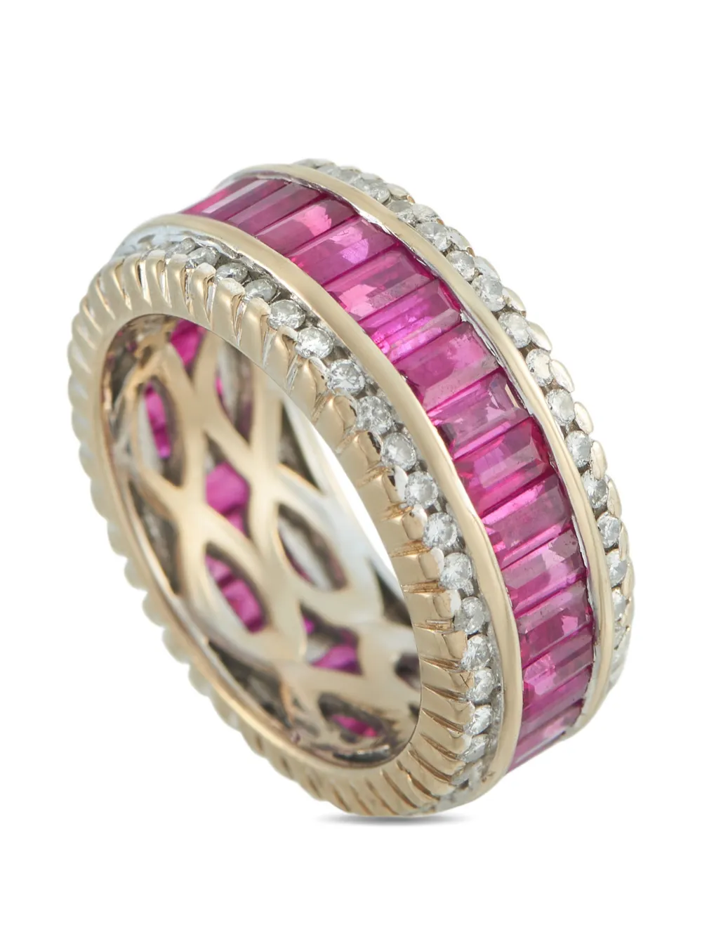 LB Exclusive diamond and ruby band ring - Oro