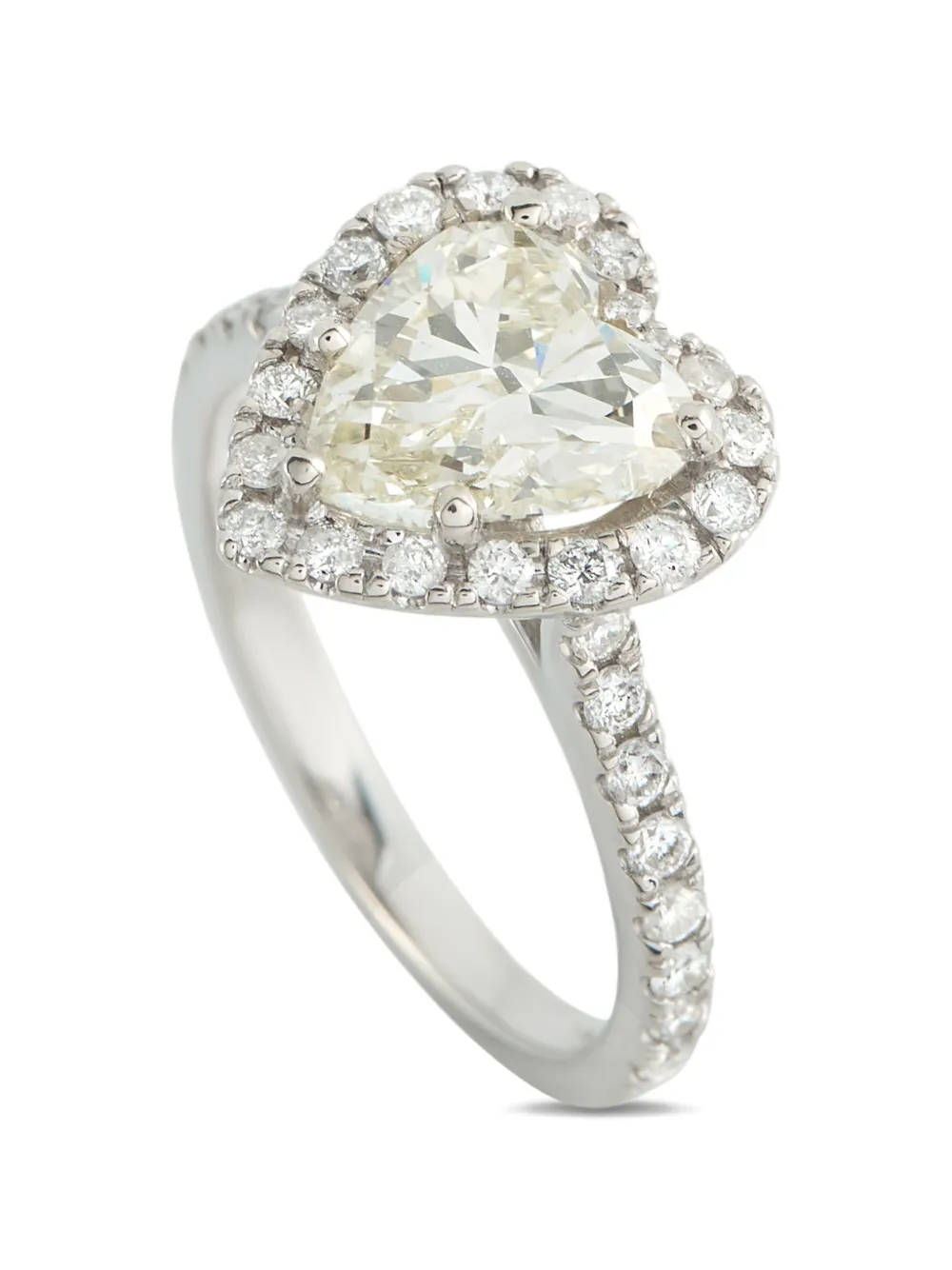 LB Exclusive heart-cut diamond ring - Argento