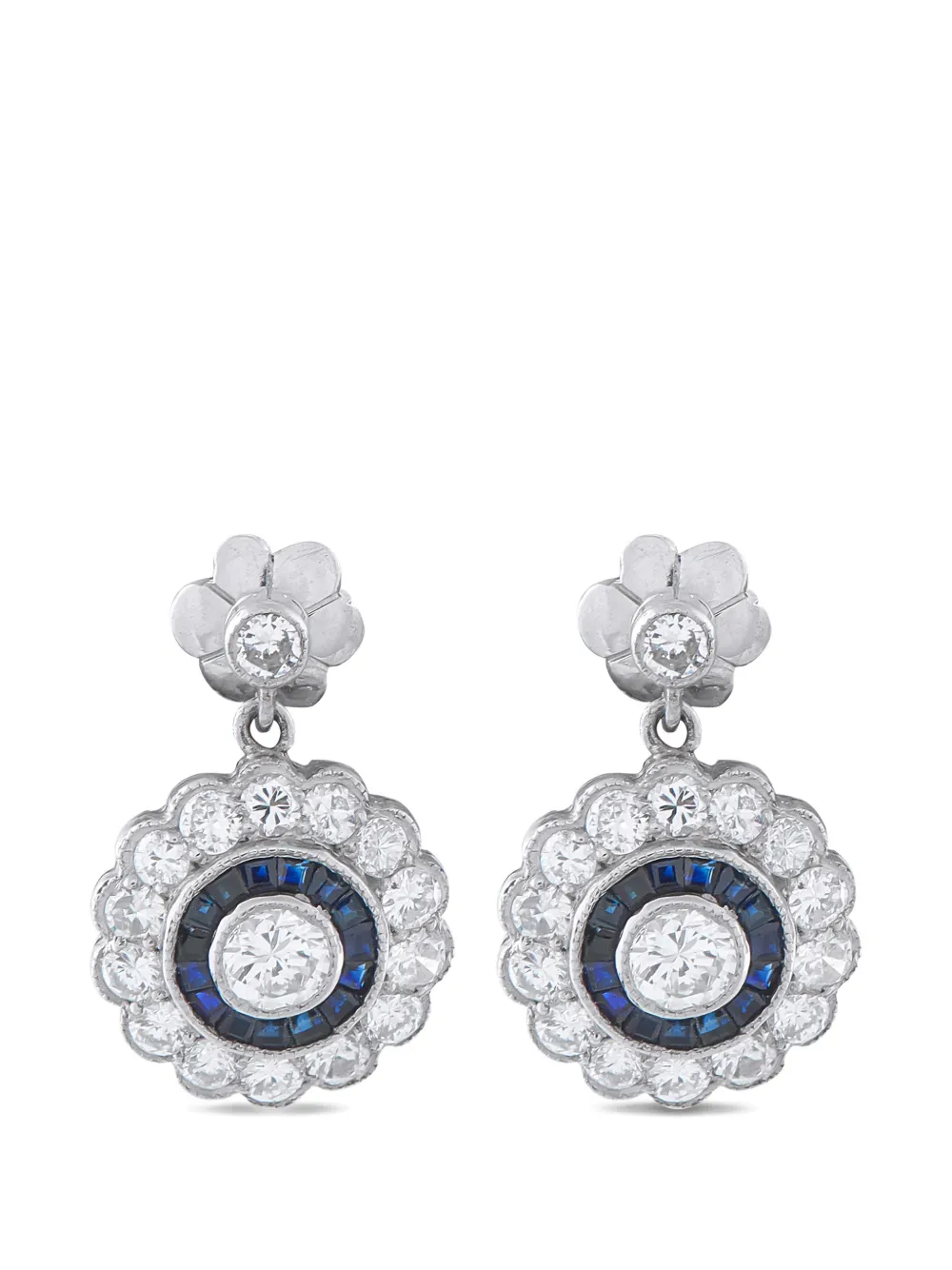 LB Exclusive diamond and sapphire earrings - Argento