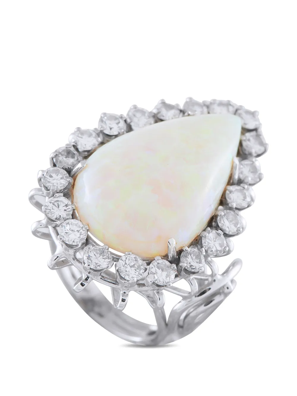 LB Exclusive diamond and opal ring - Argento