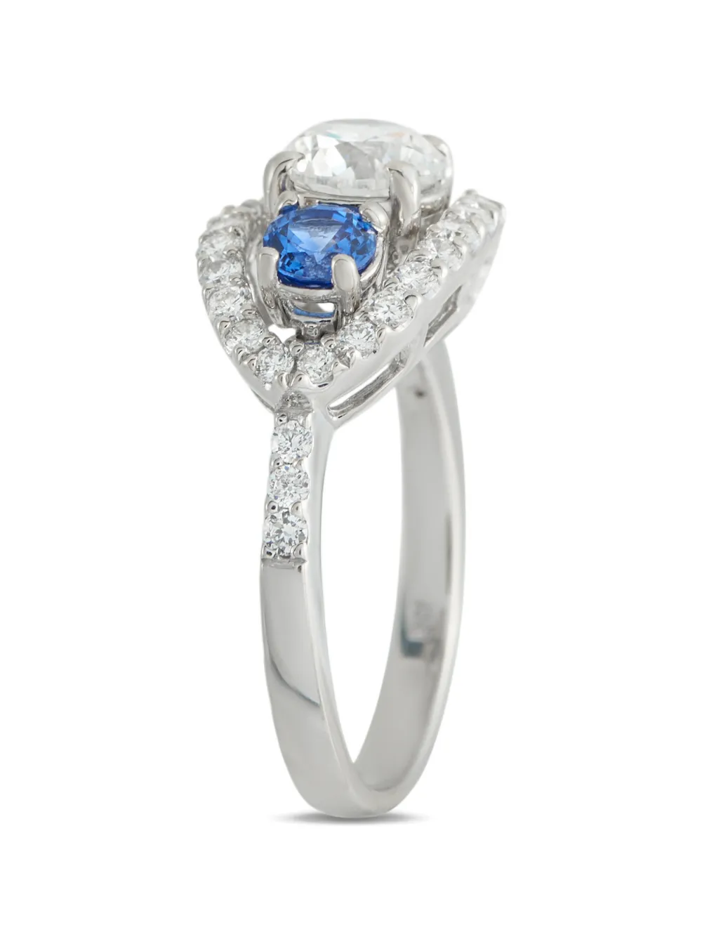 LB Exclusive diamond and sapphire ring - Argento