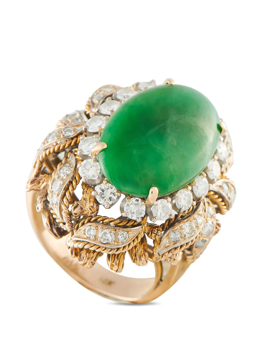 LB Exclusive jade and diamond ring - Rosa