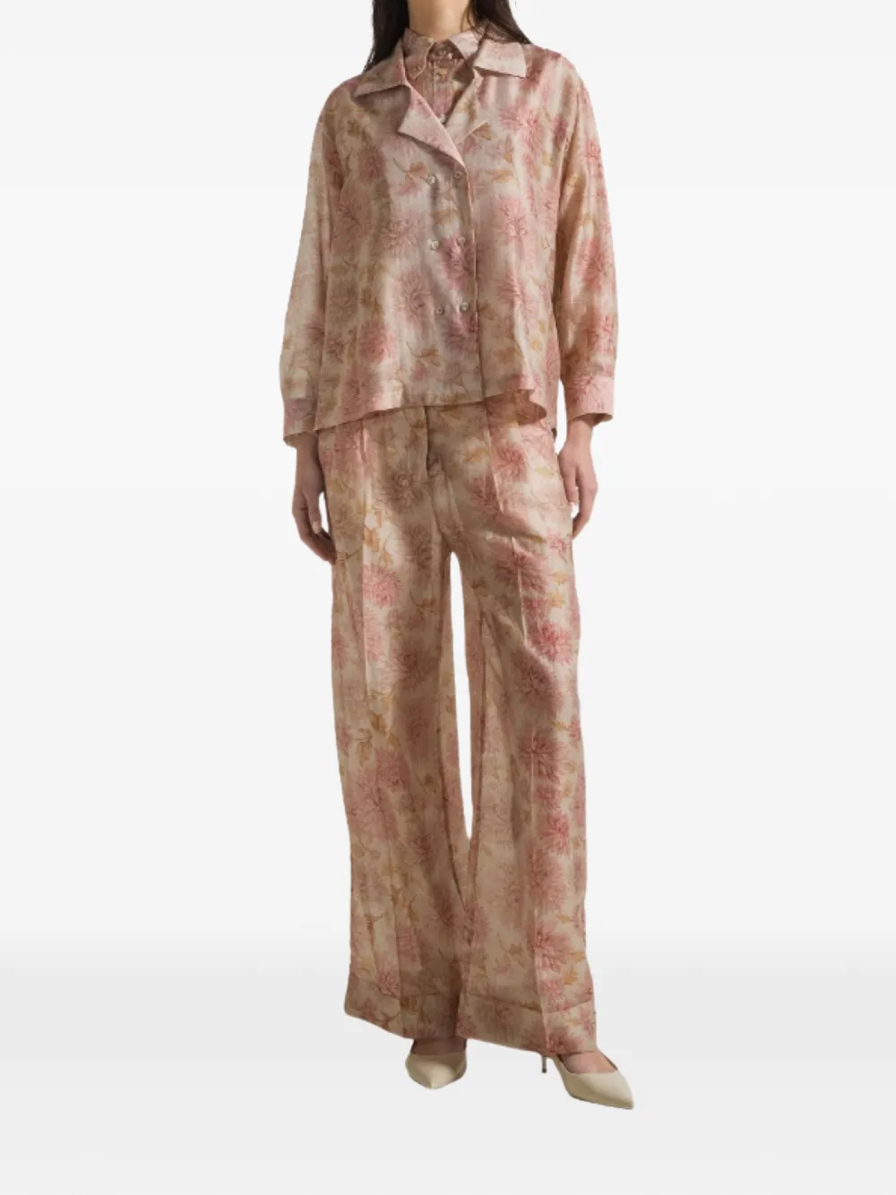  Seventy Floral Print Jacket - Neutrals 