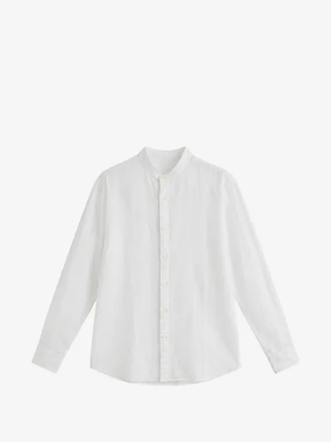Seventy band-collar linen shirt