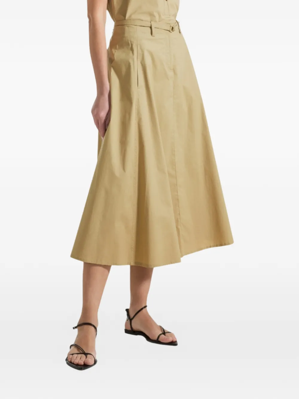 Seventy Belted Midi Skirt - Neutrals 