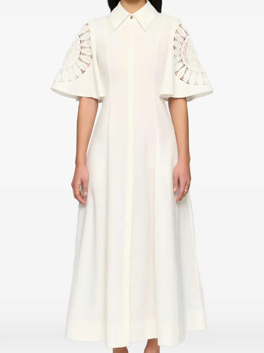 CLEA Abito Valentina midi - Bianco