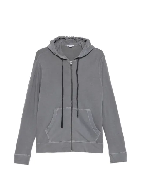James Perse zip-up drawstring hoodie