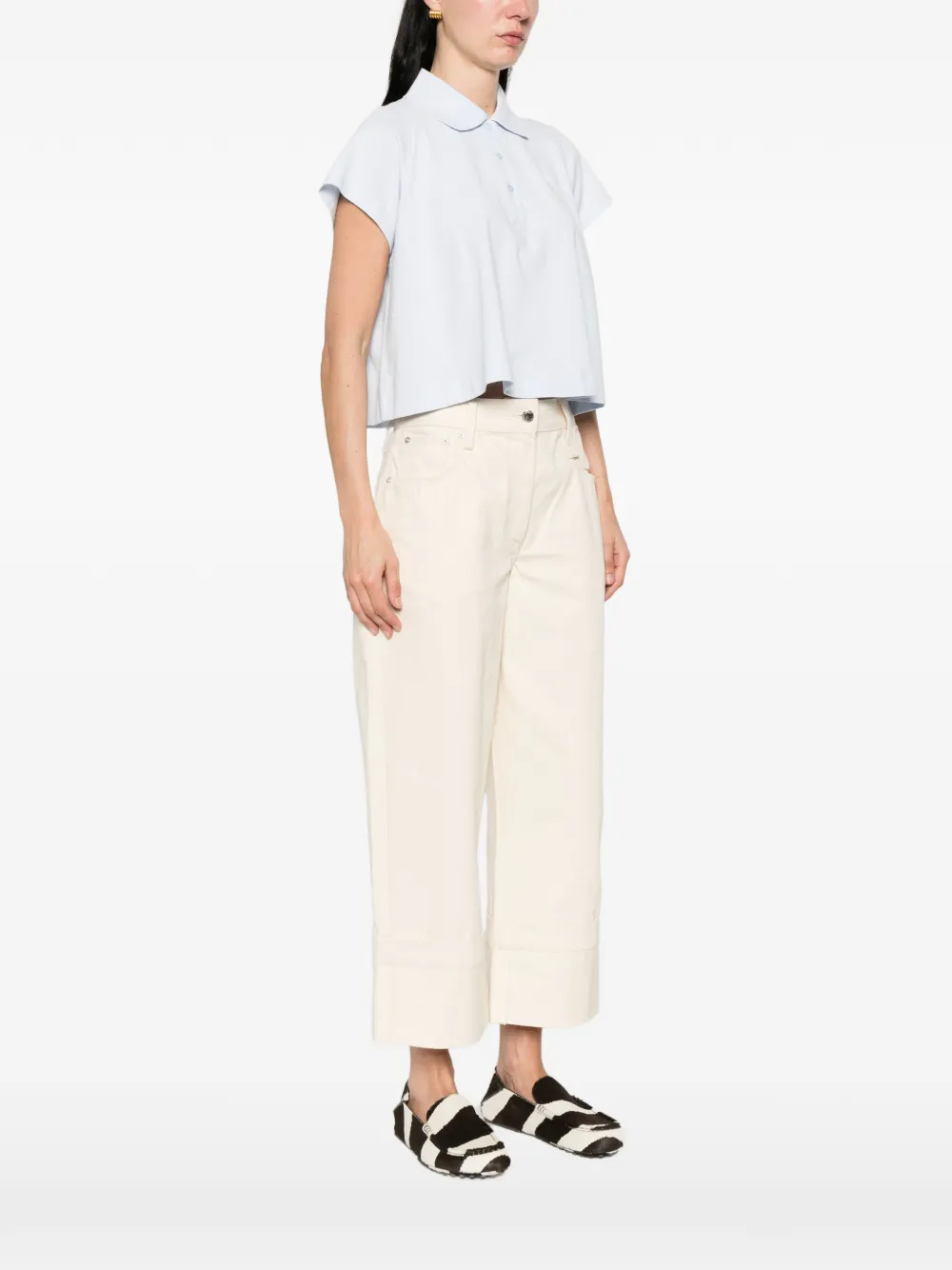  Dorothee Schumacher Polo Sporty Romance De Manga Corta - Azul 