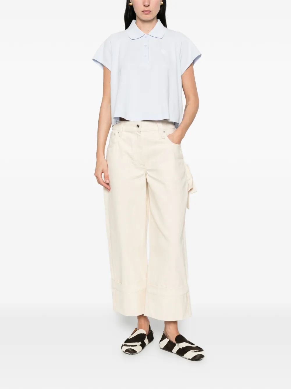  Dorothee Schumacher Polo Sporty Romance De Manga Corta - Azul 