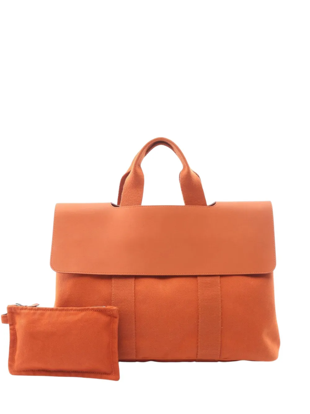 Hermès Pre-Owned 2000-2026 Toile and Swift Valparaiso MM handbag - Arancione